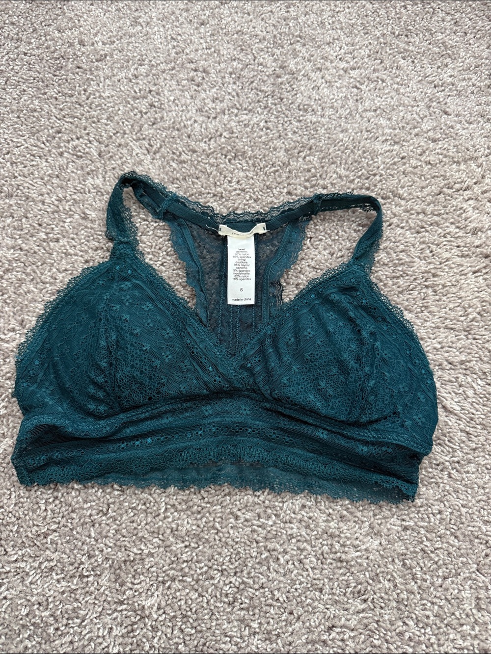 Maurices Teal Lace Racerback Bralette - Deep Teal